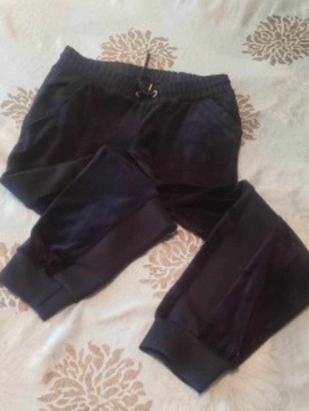 ME+EM midnight blue velour joggers